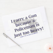 警官運が重いので私は銃を 長方形シール (封筒)
