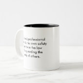 "警官"のマグ ツートーンマグカップ (正面左)