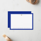 警官|の平らなメッセージカード ノートカード (正面/裏面インサイチュ)