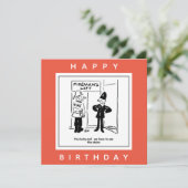 警官&消防士 – 消防士のリフト漫画 カード (スタンド正面)