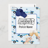 警察おめでとうございます ポストカード (正面/裏面)