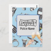 警察おめでとうございます ポストカード (正面/裏面)