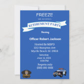 警察おもしろいの退職を凍結する 招待状 (正面)