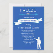 警察おもしろいの退職を凍結 招待状 (正面)