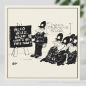 警察おもしろい学院の漫画での警察訓練。 カード