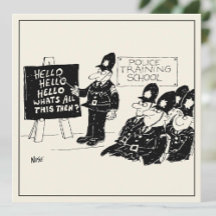 警察おもしろい学院の漫画での警察訓練。