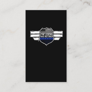 警察おもしろい官退職の伝説に退職した 名刺