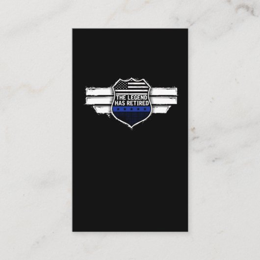 警察おもしろい官退職の伝説に退職した 名刺 (正面)