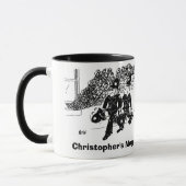 警察おもしろい漫画2冊。名前の選択の追加。 マグカップ (左)