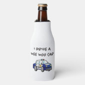 警察おもしろい車 ボトルクーラー (ボトル正面)