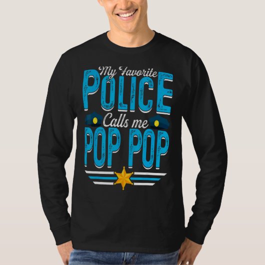 警察お気に入りのから電話ポップ・アートのポップ・アートの父の Tシャツ (正面)