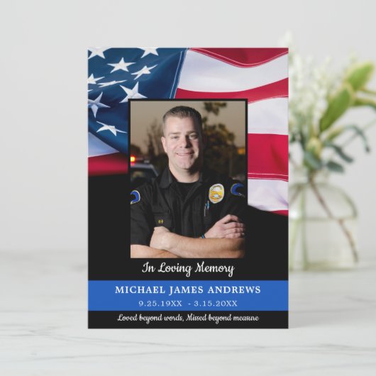 警察お祝い生命法執行記念碑 招待状 (スタンド正面)