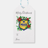警察からのメリークリスマス ギフトタグ (正面)