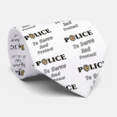 警察が働き保護 ネクタイ (ロール)
