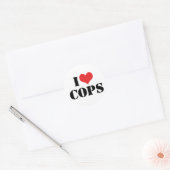 警察が好き ラウンドシール (封筒)