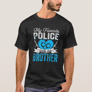 警察が私お気に入りのを兄弟と呼ぶ父の Tシャツ