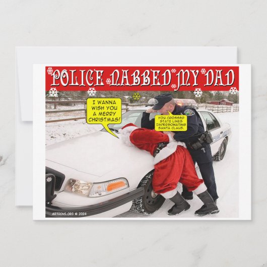 警察が私の父を捕まえた シーズンカード (正面)