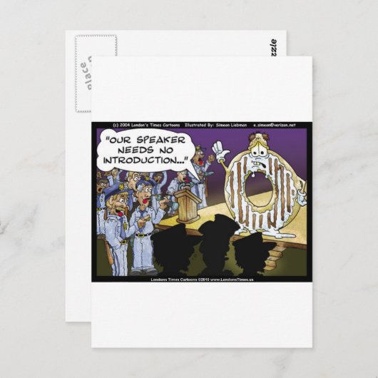 警察とドーナツおもしろいカードTeeマグカップ&ギフト ポストカード (正面/裏面)