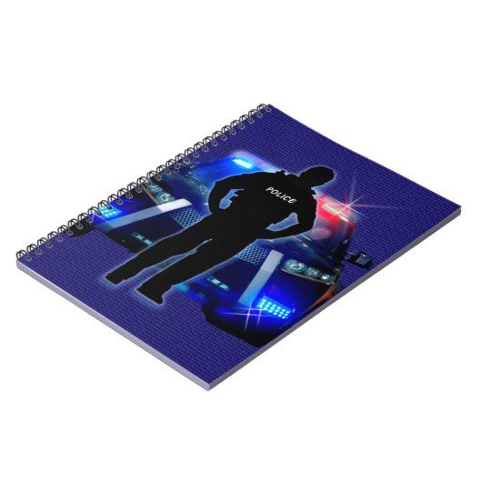 警察と警察の手帳 ノートブック (左側)