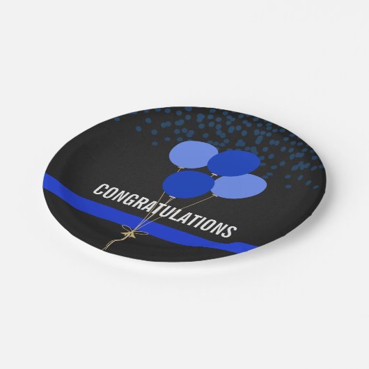 警察によってはテーマのお祝いがパーティを楽しみます ペーパープレート (アングル)