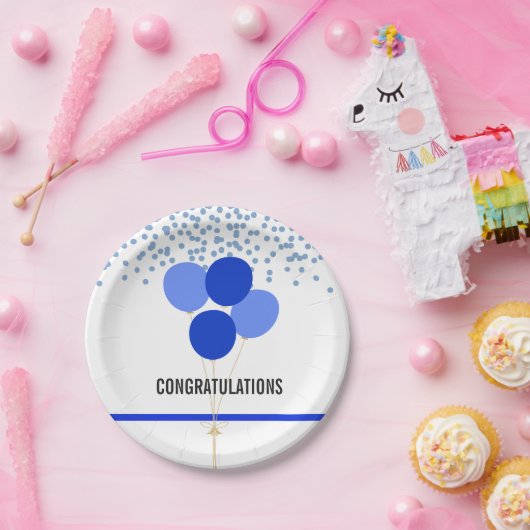 警察によっては白いテーマのお祝いがパーティを楽しみます ペーパープレート (パーティー)