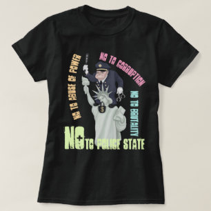警察に州Tシャツはない Tシャツ