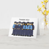 警察に感謝 カード (黄色い花)