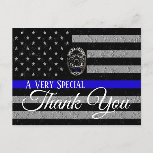 警察に特別な感謝を!支援するポストカード ポストカード (正面)