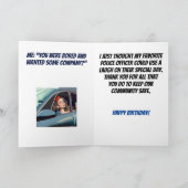 警察のおもしろい誕生日 カード (内部)