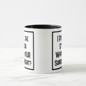 警察のすごい才能。2トーンコーヒーマグ マグカップ (中央)