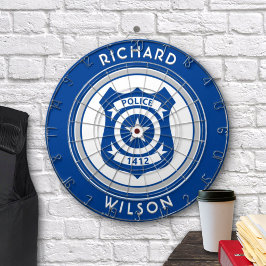 警察のエンブレムダーツボード ダーツボード