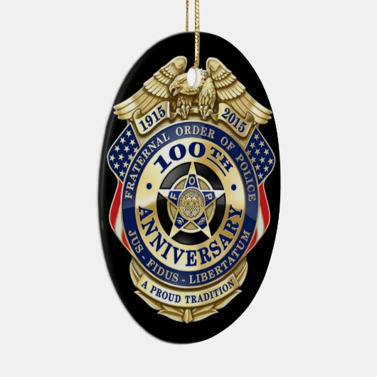 警察のオーナメントのFaternal順序 セラミックオーナメント (右)