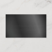 警察のカスタムロゴメタリック法執行 名刺 (裏面)