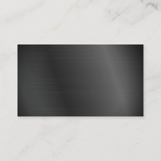 警察のカスタムロゴメタリック法執行 名刺 (裏面)