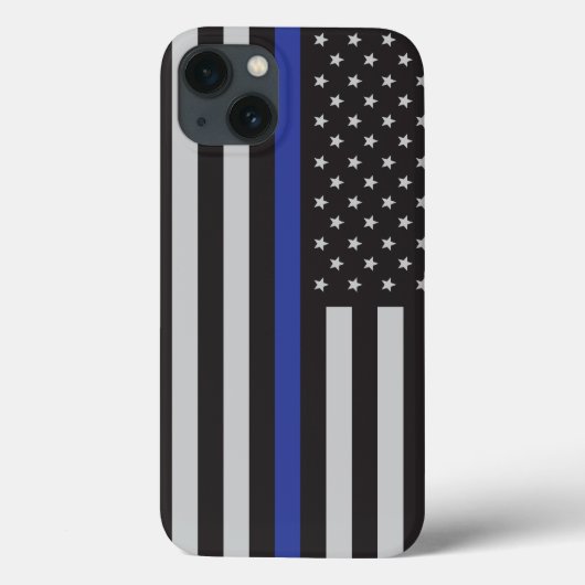 警察のシン・ブルー・ライン・アメリカンを支持する Case-Mate iPhoneケース (裏面)