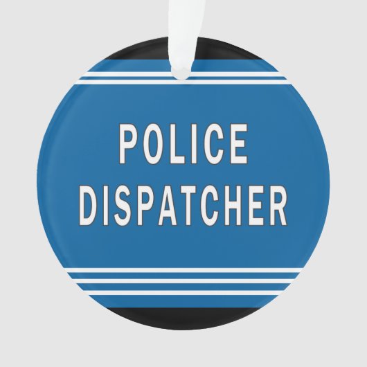警察のディスパッチャー オーナメント (正面)