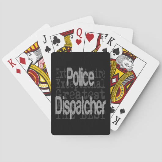 警察のディスパッチャ並外 トランプ (裏面)