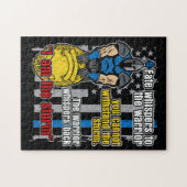 警察のトロイの戦士私は嵐です ジグソーパズル (横)