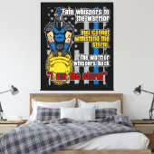 警察のトロイの木馬の戦士Iは嵐だ キャンバスプリント (インサイチュ (寝室))