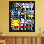 警察のトロイの木馬の戦士Iは嵐だ キャンバスプリント (インサイチュ (リビング))