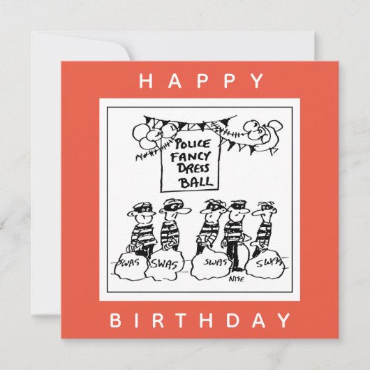 警察のドファンシーレスボール漫画 カード (正面)