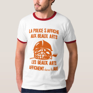 警察のパリの反乱のワイシャツ Tシャツ
