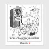 警察のパンチとジュディの漫画。 シール (シート)