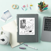 警察のパンチとジュディの漫画。 シール (iPadカバー)