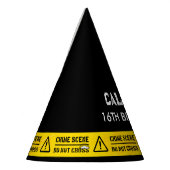 警察のパーティー犯罪現場が黄色を横切らない パーティーハット (左)