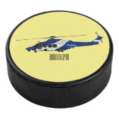 警察のヘリコプター漫画イラストレーション アイスホッケーパック (3/4)