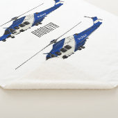 警察のヘリコプター漫画イラストレーション シェルパブランケット (3/4)