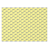 警察のヘリコプター漫画イラストレーション テーブルクロス (正面(横))