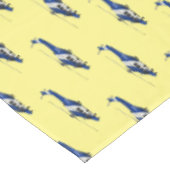 警察のヘリコプター漫画イラストレーション テーブルクロス (アングル)