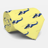 警察のヘリコプター漫画イラストレーション ネクタイ (ロール)